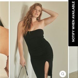 Klassy Network Black Tube Top Brami Dress, Size L